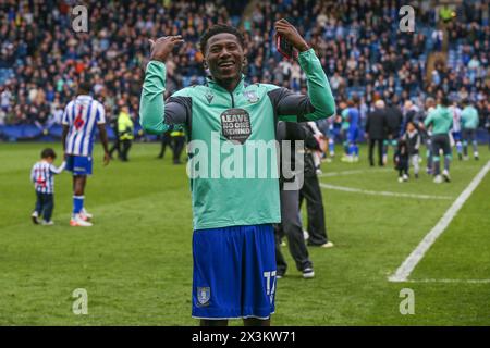 Di Shon Bernard Of Sheffield Wednesday Celebrates His Goal With Djeidi