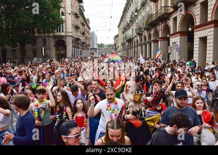 Torino Italia 15th June 2024 La Parata Del Gay Pride A Torino