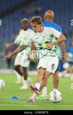 Nicolo Rovella Of S S Lazio Warm Up Prior The Match During The Th