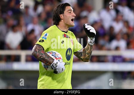 Ac Monza S Goalkeeper Stefano Turati After Twenty First Serie A Soccer