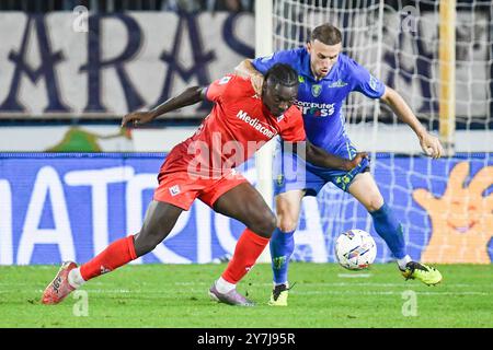 Adrian Ismajli Of Empoli FC During The Italian Serie A 2024 25 Season