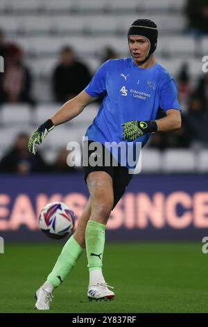 Jacob Widell Zetterstrom Of Derby County Looks On During The Sky Bet