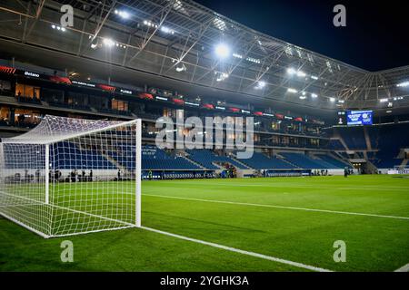 Vor Spielbeginn Innenraum Tor Leer Blaue Stunde Haupttribuene Tsg