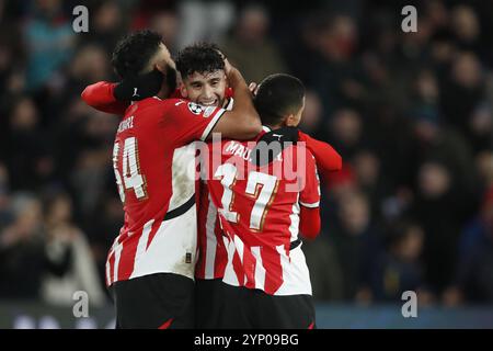 EINDHOVEN Ricardo Pepi Of PSV Eindhoven And Mauro Junior Of PSV