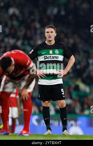 Viktor Gyokeres Of Sporting CP L And Conrad Harder Of Sporting CP R