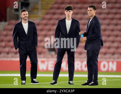 Left To Right Tottenham Hotspur S Brennan Johnson Dejan Kulusevski