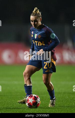 Giada Greggi Of As Roma In Action During The Soccer Women Italian Cup