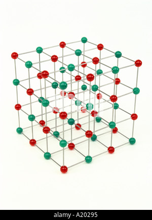 Sodium Chloride Crystal Molecular Model Sodium Chloride Is Common