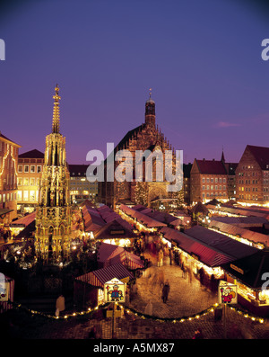 Germany Bavaria N Rnberg Christmas Fair Market At Hauptmakt Stock Photo