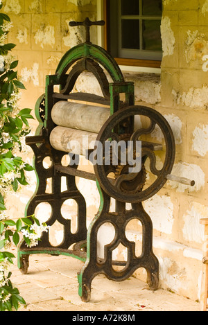 Old Washing Mangle Stock Photo Alamy