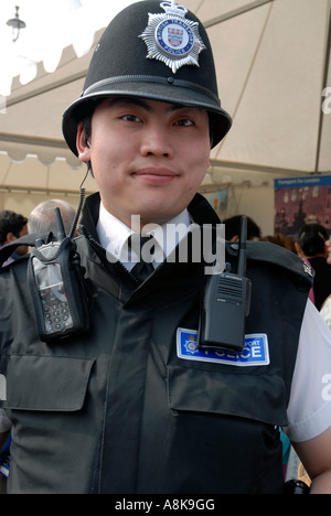 transport british police btp cardiff patrol officer central alamy policeman