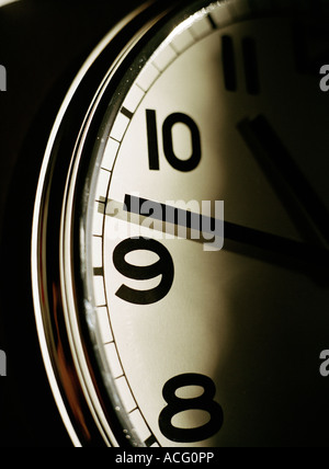 Wall Clock Close Up Stock Photo Alamy