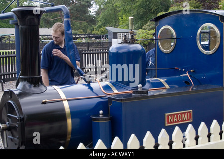 Naomi Engine At Exbury Gardens Steam Railway Hampshire England Stock