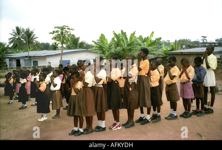 school morning assembly primary kenya alamy lined prayers children similar