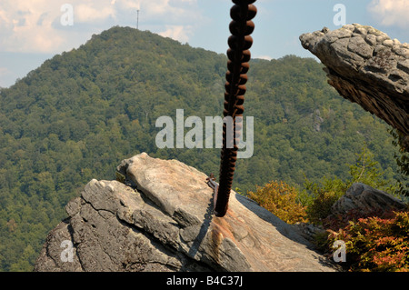 A Rock Cliff Called Chained Rock Near Pineville Kentucky Stock Photo