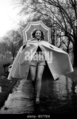 Woman Umbrella Humour Actress Cheryl Gilham January