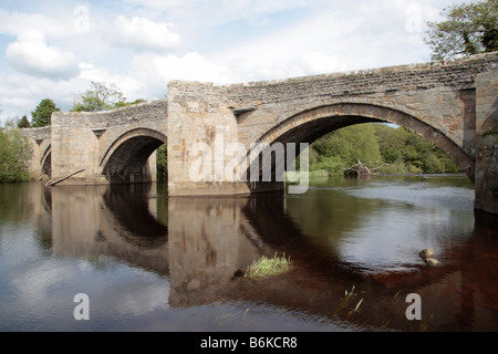 Bridge Over The River Ure Near The Small Market Town Of Hawes In Stock