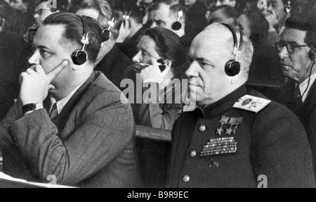 Marshal Of The Soviet Union Georgi Zhukov And His Wife Galina Stock ...