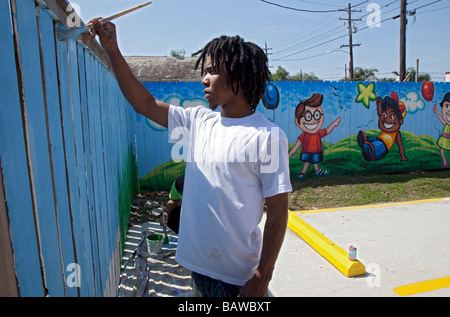 day care new orleans painting fence stock photo royalty free image 25017865 alamy day care new orleans painting fence stock photo royalty free image 25017865 alamy