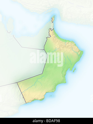 Near East Shaded Relief Map Stock Photo Alamy