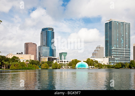 Modern Architecture Orlando buildings at the waterfront, lake eola, orlando, orange county Modern Architecture Orlando buildings at the waterfront, lake eola, orlando, orange county