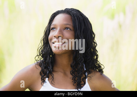 Of Grinning African American Teen 5