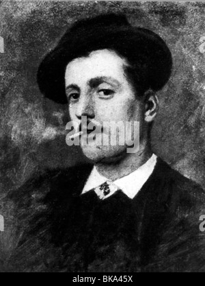 Portrait Of The Composer Giacomo Puccini 1858 1924 1906 Stock Photo