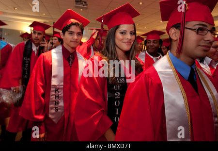 graduation kipp ceremony academy school nationally recognized alternative houston program education alamy texas usa