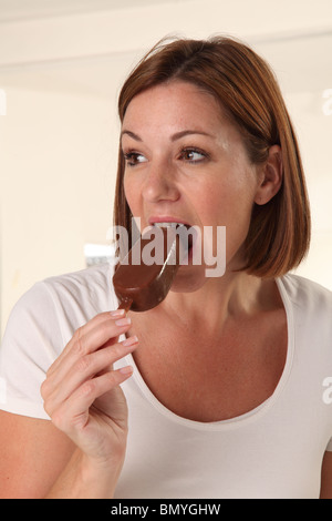 Naked Woman Covered Sweet Cream Chocolate Stock Photo Alamy