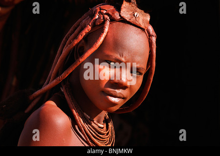 Himba Woman Himba Village Purros Kaokoland Kunene Region Namibia Africa