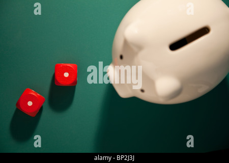 Gambling piggy bank