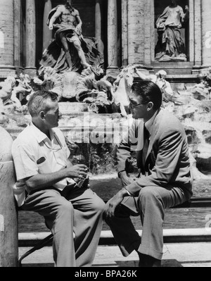Gregory Peck, on-set of the Film, "Moby Dick" directed by John Stock