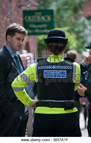 Female PCSO (Police Community Support Officer) In Uniform In The UK ...