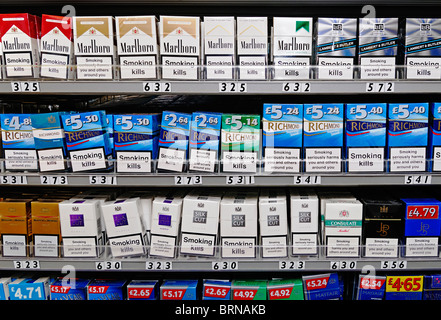 Cigarettes On Sale In Shop, Lanzarote, Canary Islands, Spain Stock ...