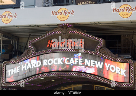 Hard Rock Cafe, New York City, Manhattan, Times Square, Broadway Stock