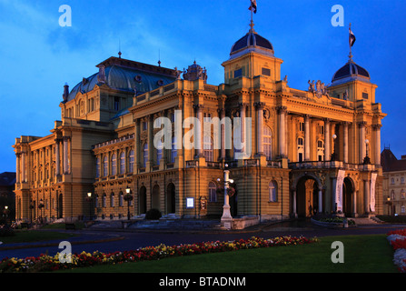 Croatia Zagreb Croatian National Theatre Neobaroque Architecture