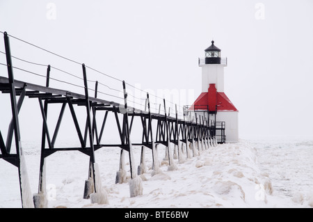 St Joseph Michigan Lighthouse North Pier Outer Lighthouse In St