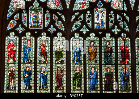 William Morris Stained Glass All Saints Church Sheepy Magna Stock Photo Royalty Free Image