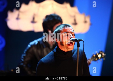 liam oasis gallagher performing live alamy octagon sheffield wetten german tv show centre