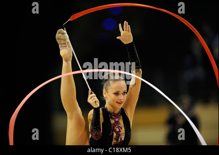 Rhythmic Gymnastics Gymnast Marina Shpekht Russia Stock Photo Alamy