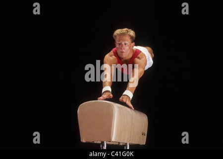 Male gymnast on the vault stock photo royalty free image 36913903  alamy