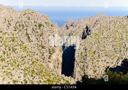 Gorge Of The Torrent De Pareis In The Mountains Of Serra De Tramuntana