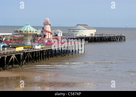 CLACTON ON SEA Essex A View Of The Pier Complete With Rollercoaster