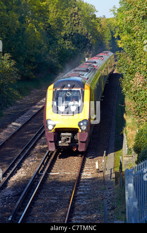 Cross Country Train On The South Western Mainline London Bournemouth