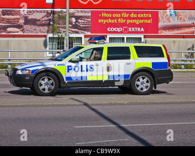 A Swedish Police Car Stock Photo, Royalty Free Image: 11181902 - Alamy