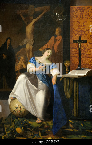 Allegory Of The Catholic Faith 1670 Johannes Vermeer Or Jan Vermeer ...