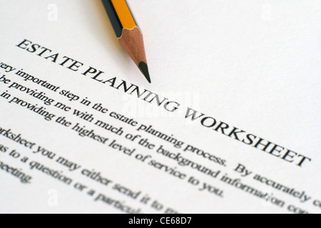 Worksheets Estate Planning Worksheet estate planning worksheet stock photo royalty free image photo