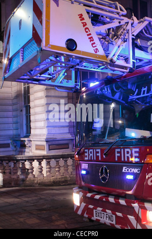 London Fire Brigade Mercedes Fire Engine Stock Photo Alamy