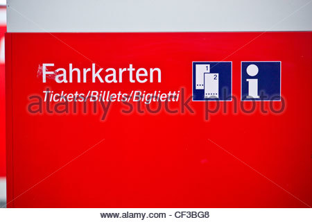 DB ticket machines. Deutsche Bahn AG is the largest railway operator