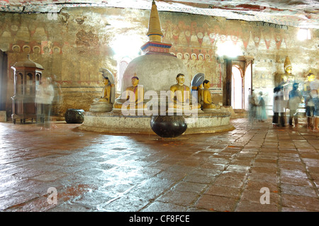 Painting In Cave 6 Buddha Seated In Dharma Chakra Mudra Cave 6